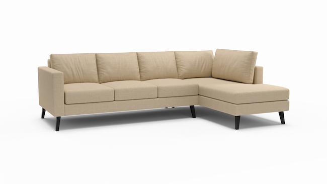 Wilfred | Sectional Right Sofa Bumper | 124" x 80" | Latex | Eco-Friendly | STYLNN®️ - STYLNN®