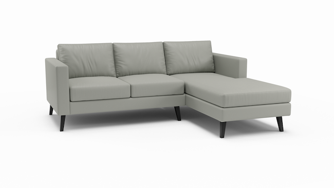 Wilfred | Leather | Sectional Right Arm Chaise | 102" x 72" | CertiPUR-US Premium Foam | STYLNN®️ - STYLNN®