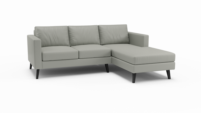 Wilfred | Leather | Sectional Right Arm Chaise | 102" x 72" | CertiPUR-US Premium Foam | STYLNN®️