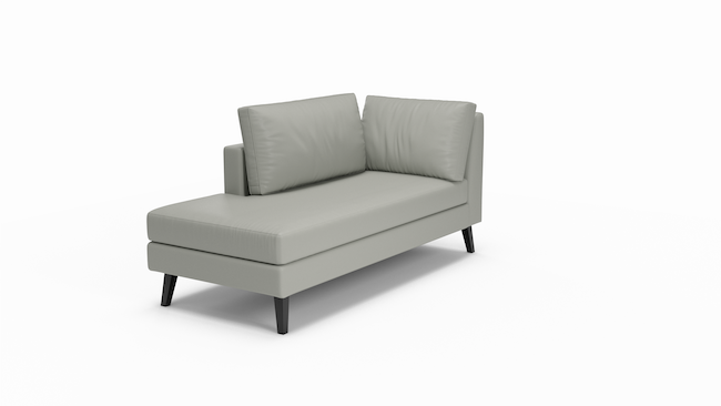 Wilfred | Leather | Left Bumper | 80" | CertiPUR-US Premium Foam | STYLNN®️ - STYLNN®