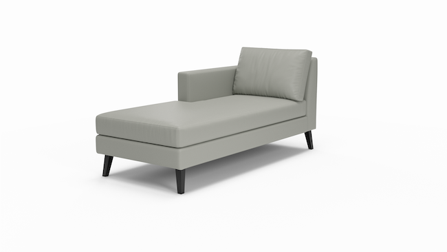 Wilfred | Leather | Left Chaise | 72