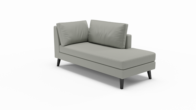 Wilfred | Leather | Right Bumper | 80" | CertiPUR-US Premium Foam | STYLNN®️ - STYLNN®