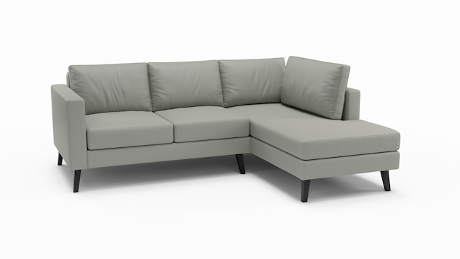 Wilfred | Leather | Sectional Left Bumper | 94" x 80" | CertiPUR-US Premium Foam | STYLNN®️ - STYLNN®