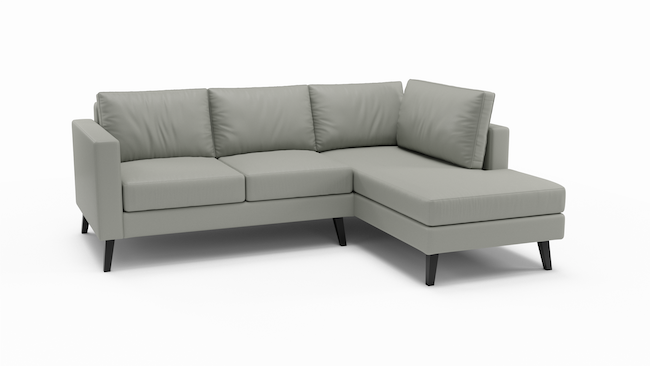 Wilfred | Leather | Sectional Left Bumper | 94" x 80" | CertiPUR-US Premium Foam | STYLNN®️