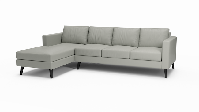 Wilfred | Leather | Sectional Left Sofa Chaise | 72" x 115" | CertiPUR-US Premium Foam | STYLNN®️ - STYLNN®