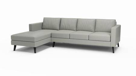 Wilfred | Leather | Sectional Left Sofa Chaise | 72" x 115" | CertiPUR-US Premium Foam | STYLNN®️