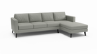 Wilfred | Leather | Sectional Right Sofa Chaise | 115