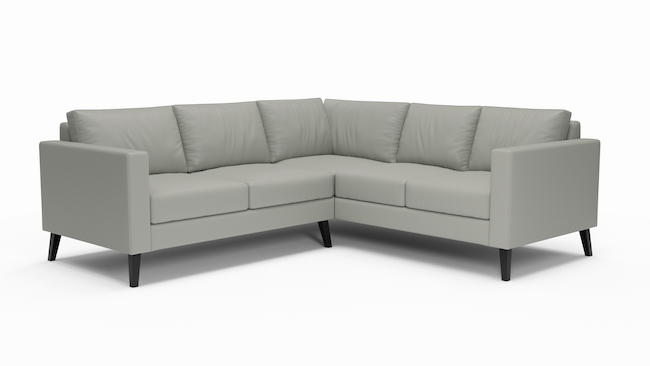 Wilfred | Leather | Sectional | 105" x 74" | CertiPUR-US Premium Foam | STYLNN®️ - STYLNN®