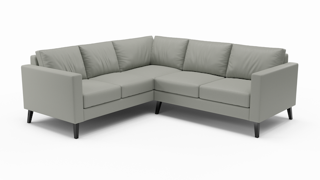 Wilfred | Leather | Sectional | 108" x 108" | CertiPUR-US Premium Foam | STYLNN®️ - STYLNN®