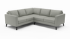 Wilfred | Leather | Sectional | 108" x 108" | CertiPUR-US Premium Foam | STYLNN®️ - STYLNN®