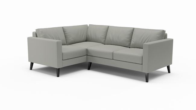 Wilfred | Leather | Sectional | 74" x 105" | CertiPUR-US Premium Foam | STYLNN®️ - STYLNN®