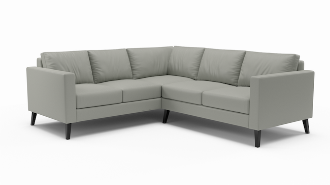 Wilfred | Leather | Sectional | 96" x 96" | CertiPUR-US Premium Foam | STYLNN®️ - STYLNN®