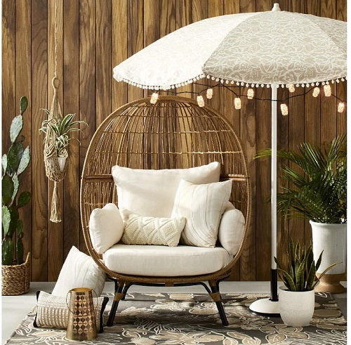 Opalhouse Egg Chair | Complete Cushion Set | Outdoor Fabric | STYLNN® - STYLNN®